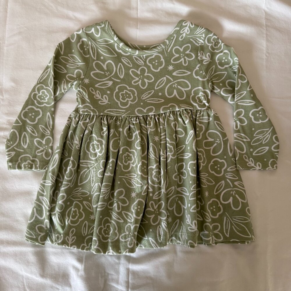 New without tags Falls Creek green long sleeve floral top 18 months